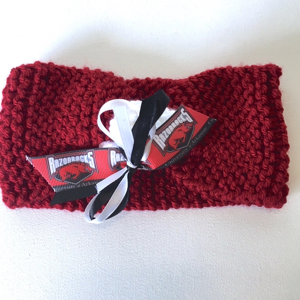 University Of Arkansas RAZORBACKS Infant Headband *NEW*